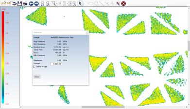 PressureFilms压力感测纸应用于鞋底接触面积测试