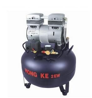 静音无油空气压缩机 HK-2EW-35(一拖二)