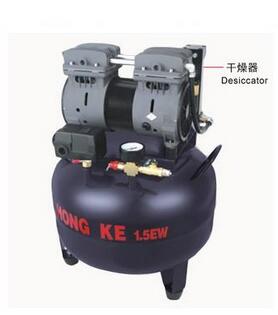 静音无油空气压缩机 HK-1.5EW-30B(一拖一)